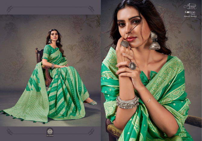 Ashavali Bandhej Vol 2 By Aura Party Wear Sarees Catalog
